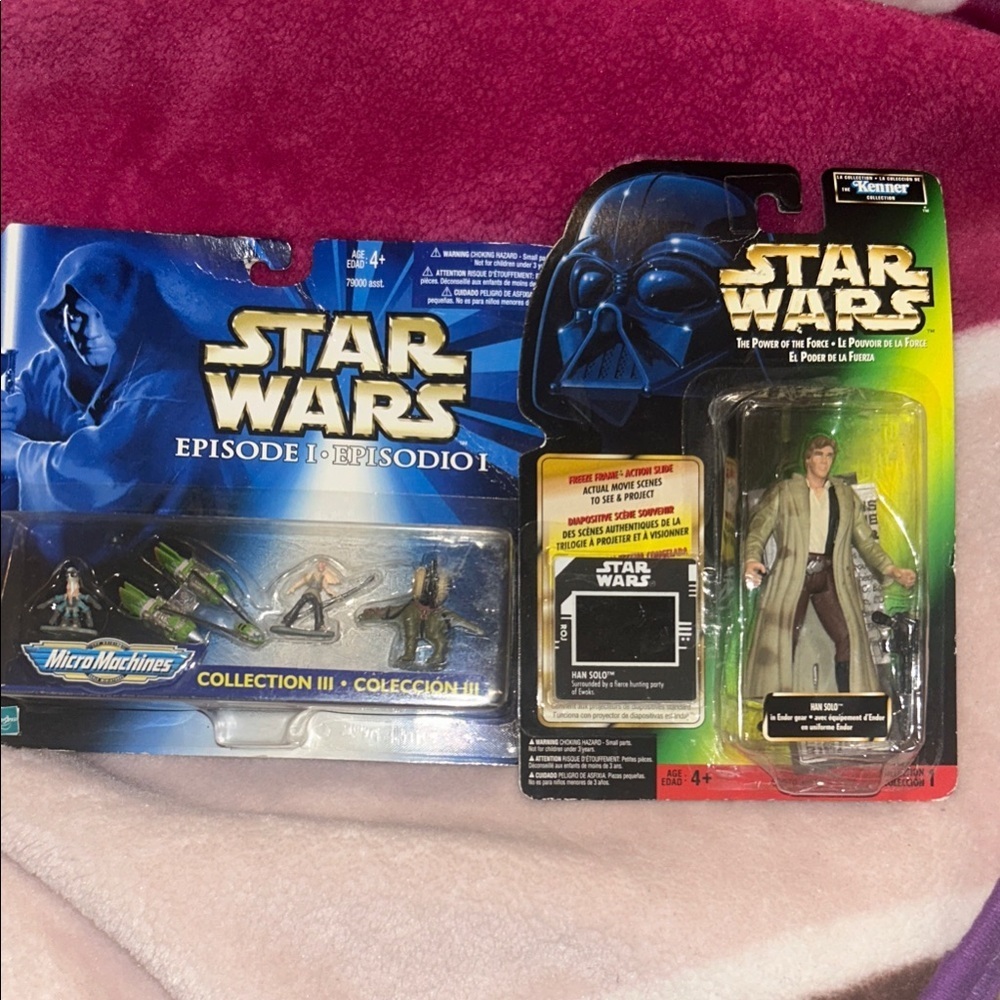 90’s Star Wars Collection micro machines figurine set han solo collectors